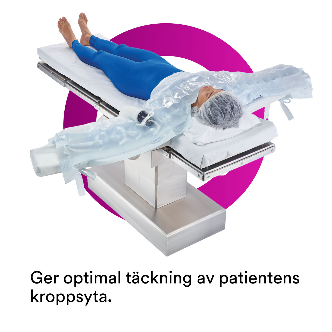 4_Bair Hugger Warming Blanket 622: Ger optimal täckning av patientens kroppsyta