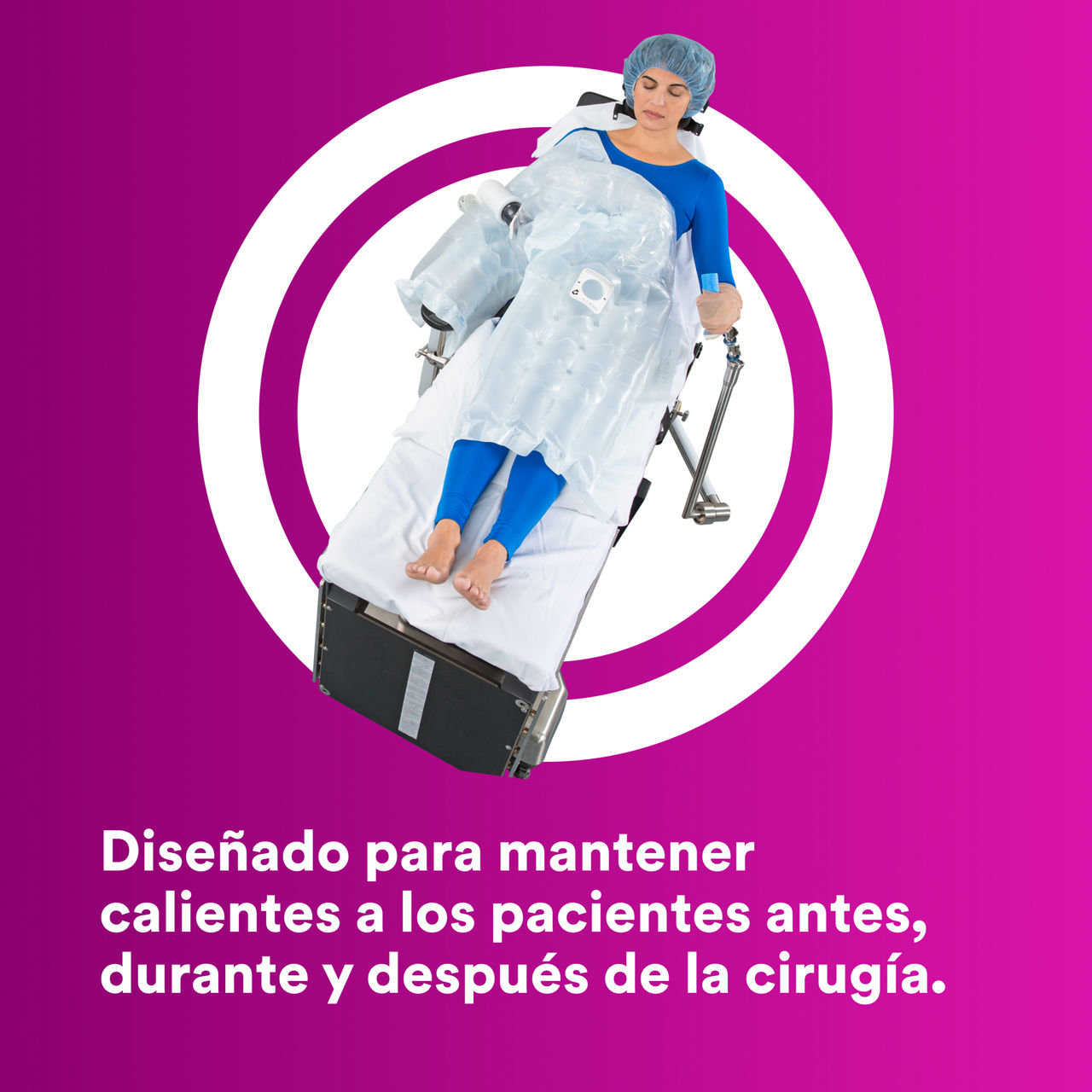 6_Bair Hugger Manta Térmica 622: Diseñada para mantener calientes a los pacientes
