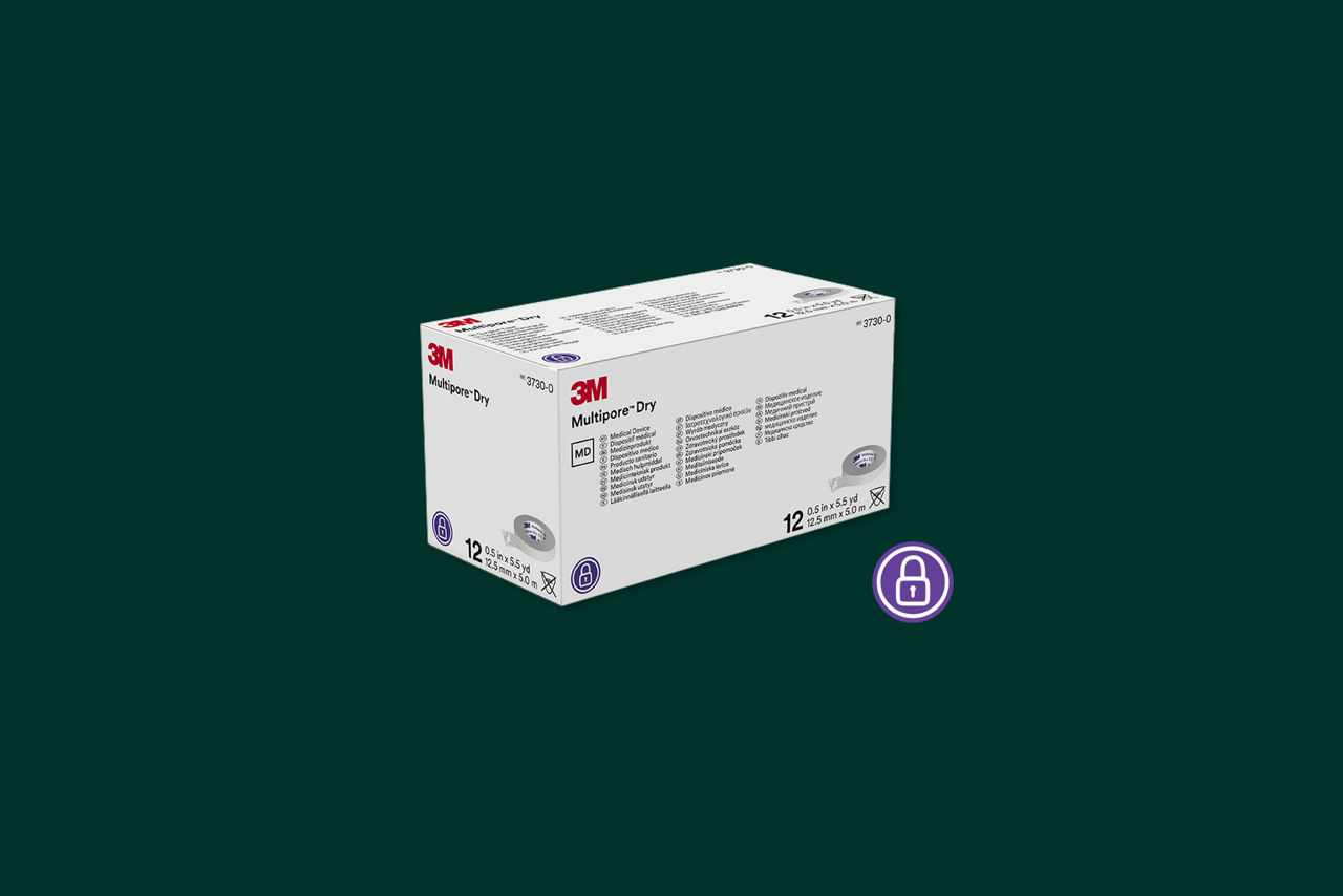 PDP banner — Multipore Dry Surgical Tape: Built for strength and conformability