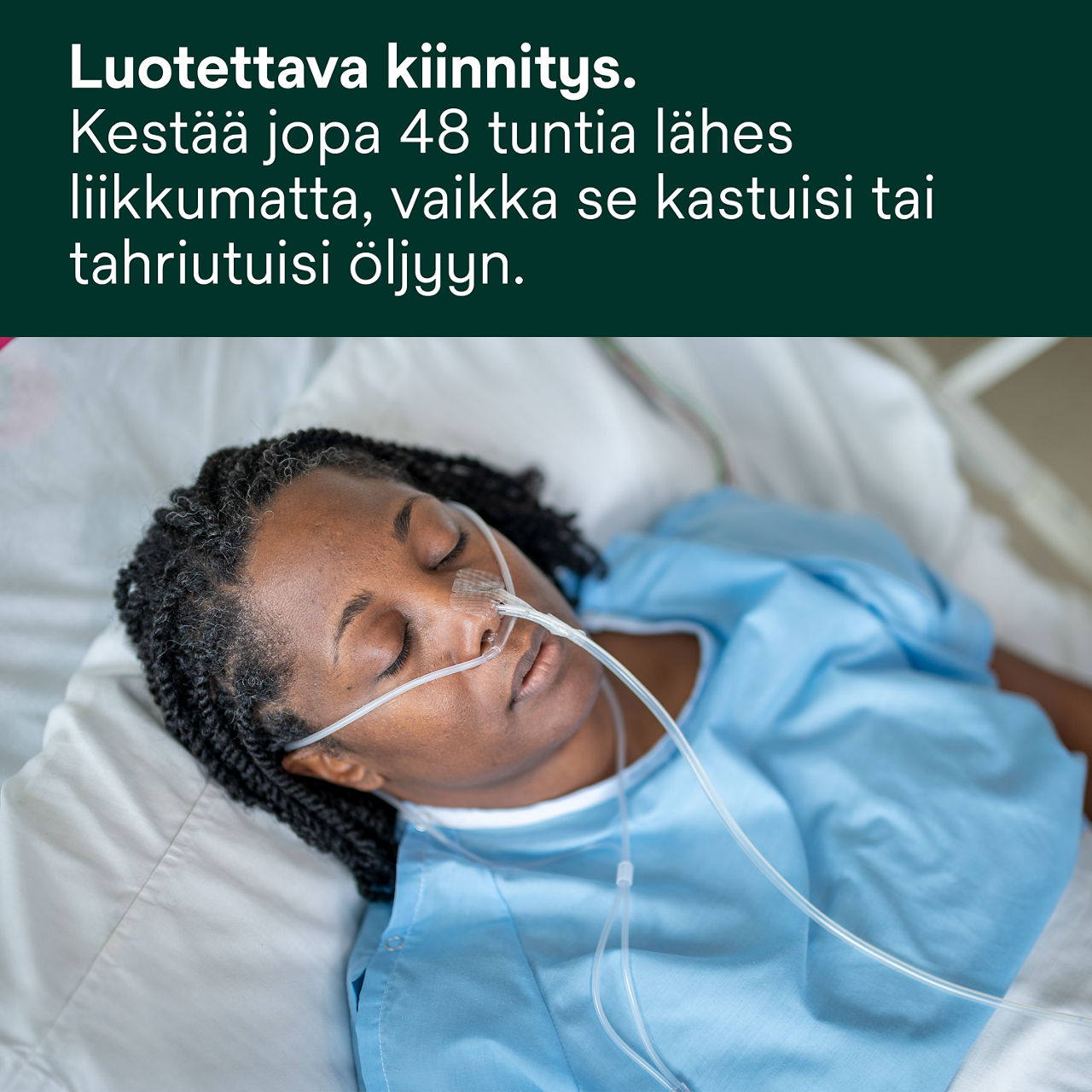 (3) Nenä-mahaletkun kiinnitystarvike: Luotettava kiinnitys