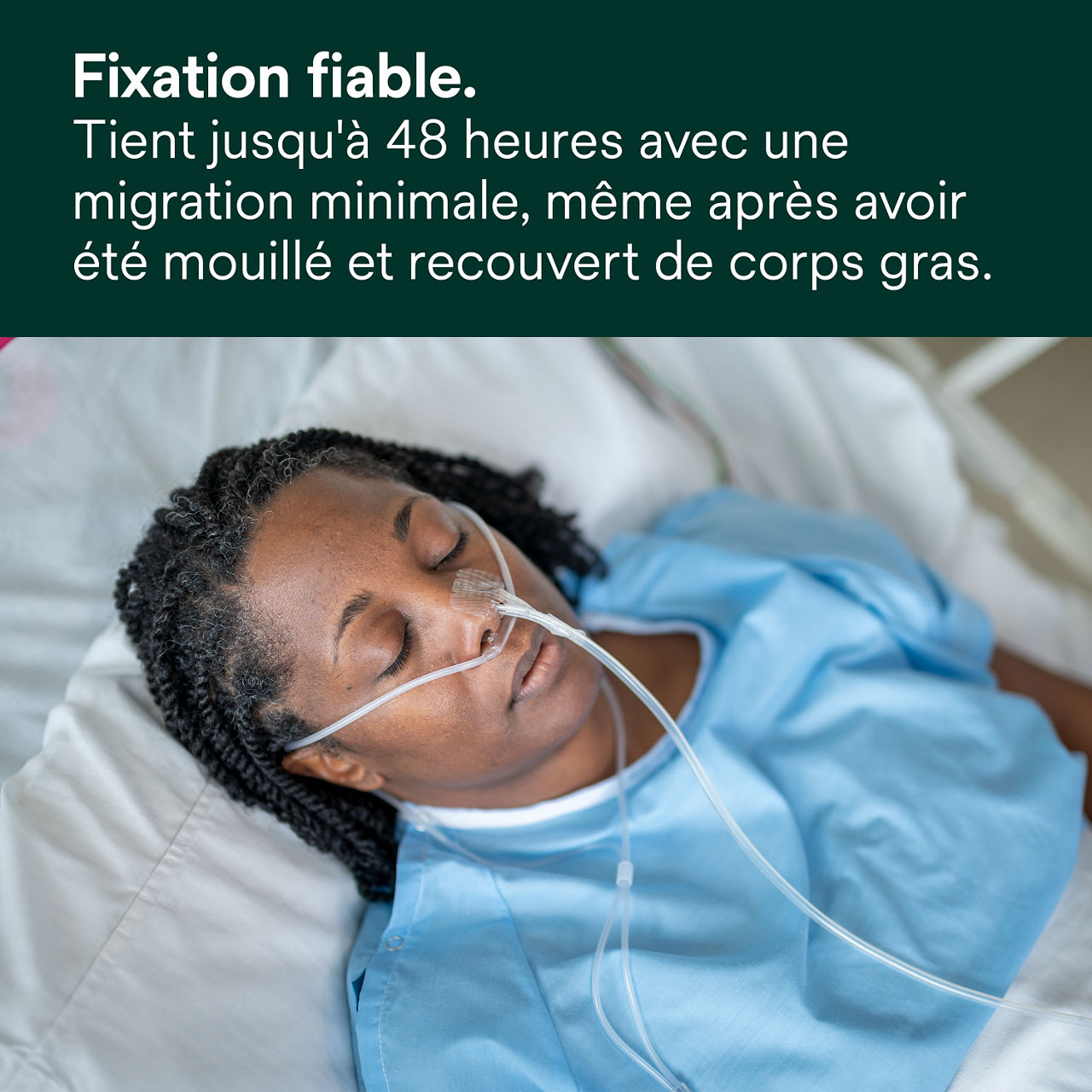 (3) Dispositif de fixation nasogastrique : Fixation fiable