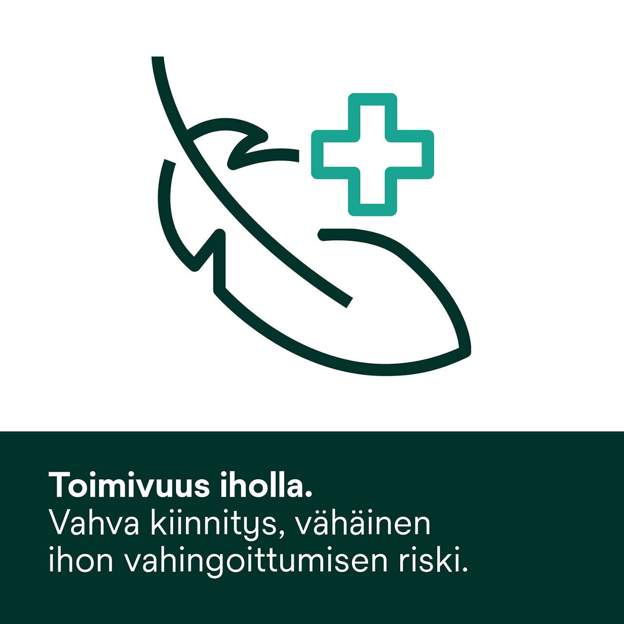 (5) Nenä-mahaletkun kiinnitystarvike: Ihon suorituskyky