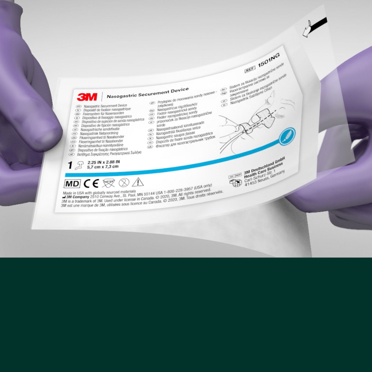 (6) Nazogastrik Sabitleme Cihazı: Tek kullanımlık ambalajda steril cihaz