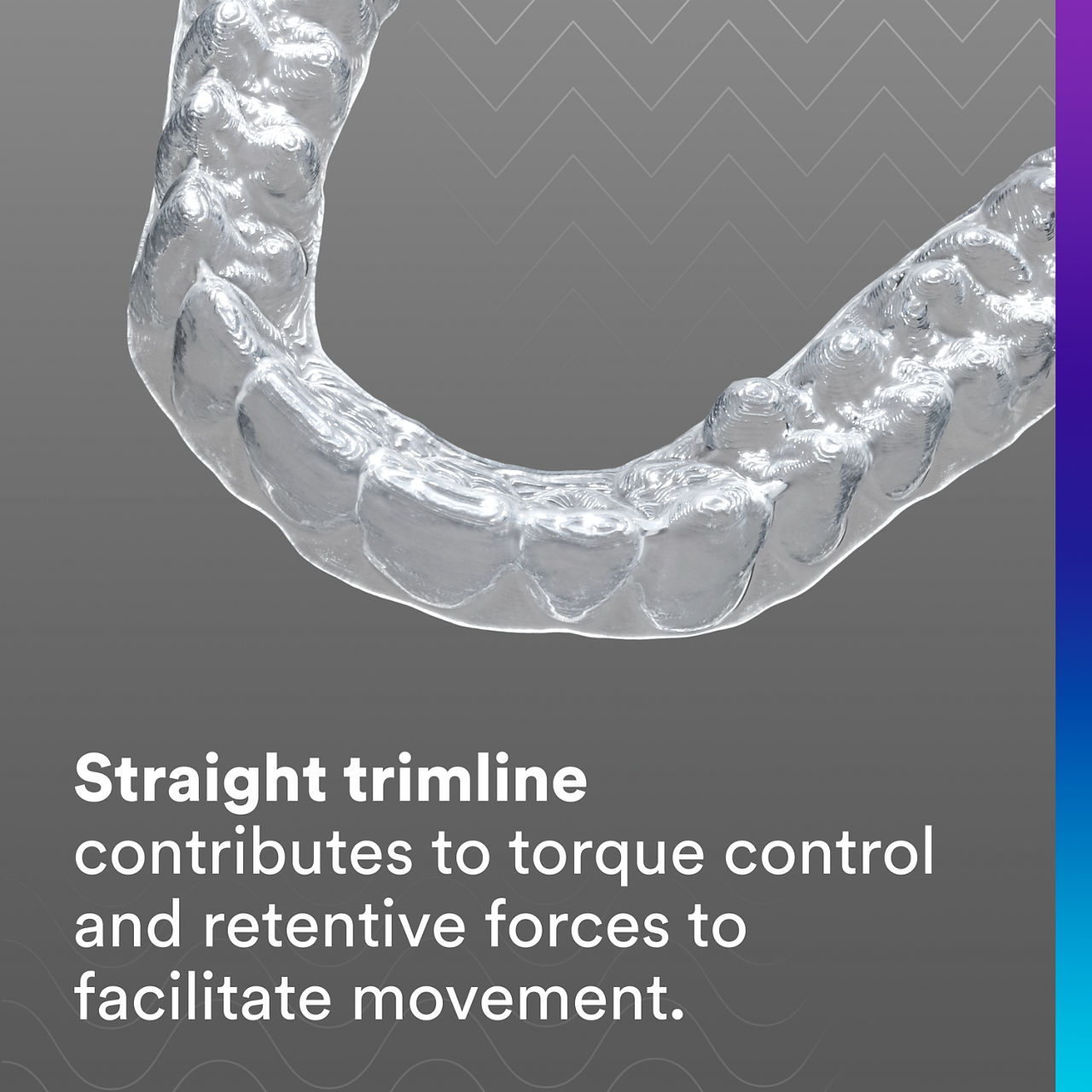 4 - Clarity Aligners Flex + Force: Straight trimline