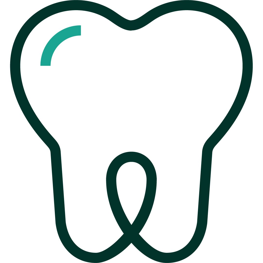 Icon of a single tooth.