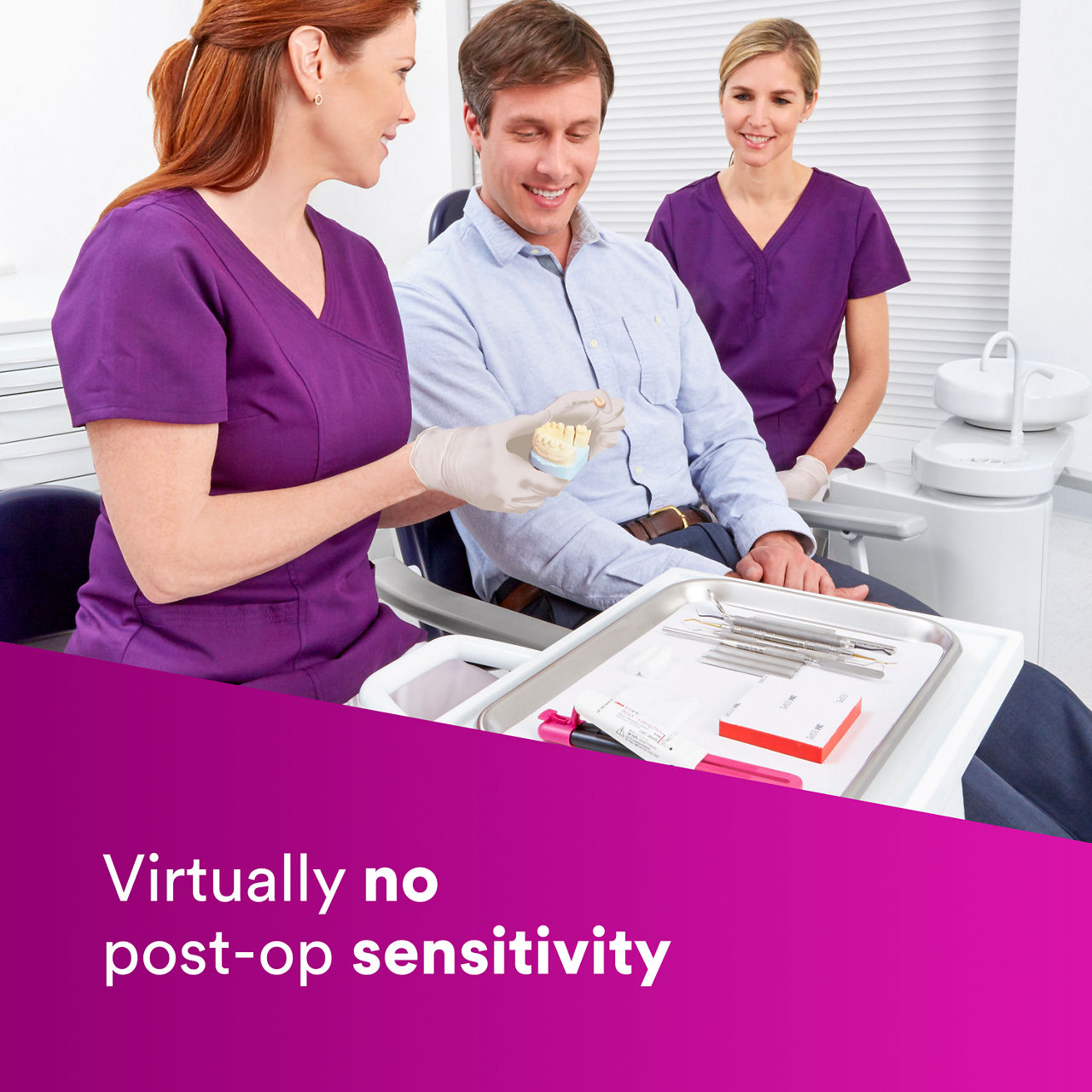 (4 - Clicker) RelyX™ Luting Plus RMGI Cement: Virtually no post-op sensitivity EN CA