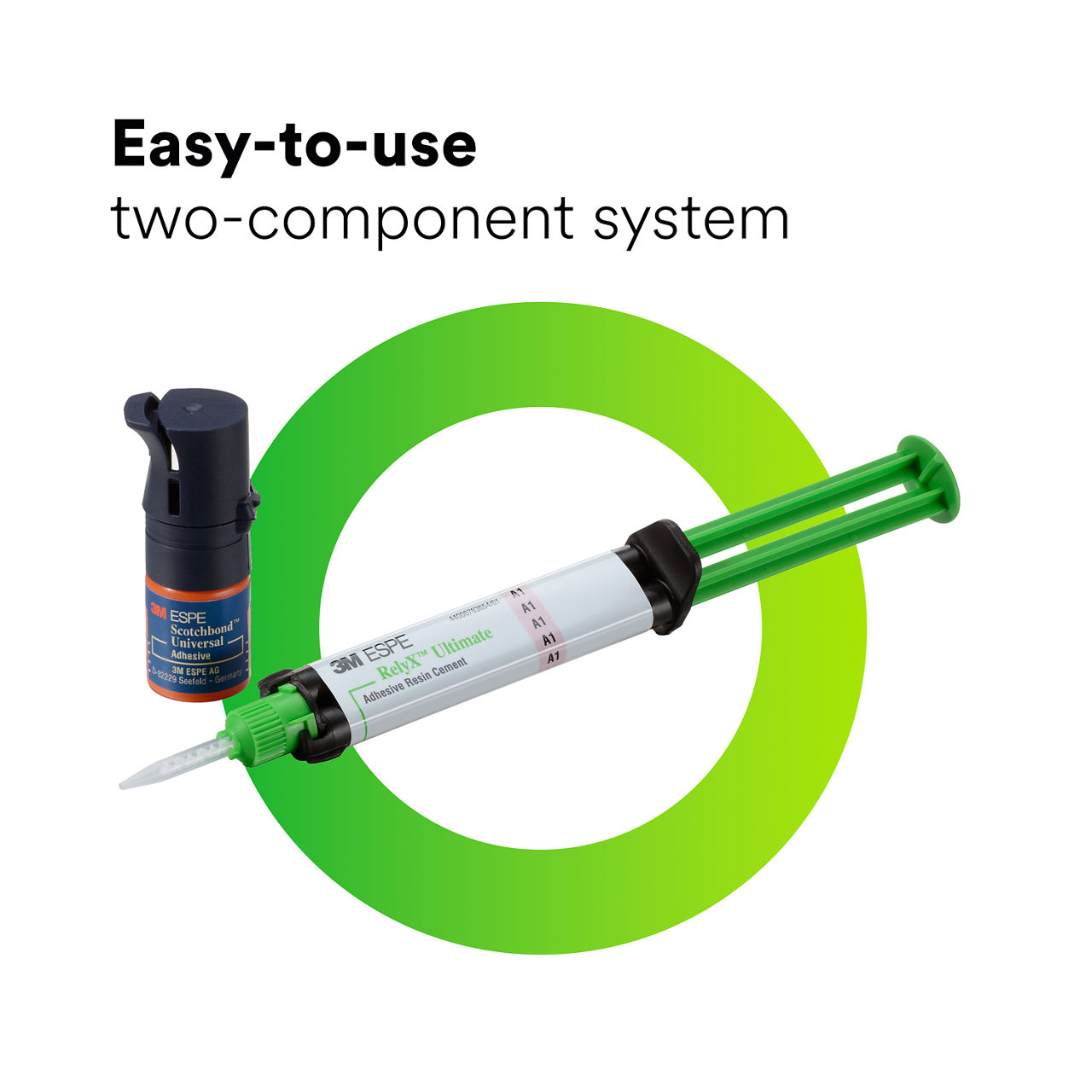 (2 - Syringe) RelyX™ Ultimate Adhesive Resin Cement: Easy to use two-component system EN CA
