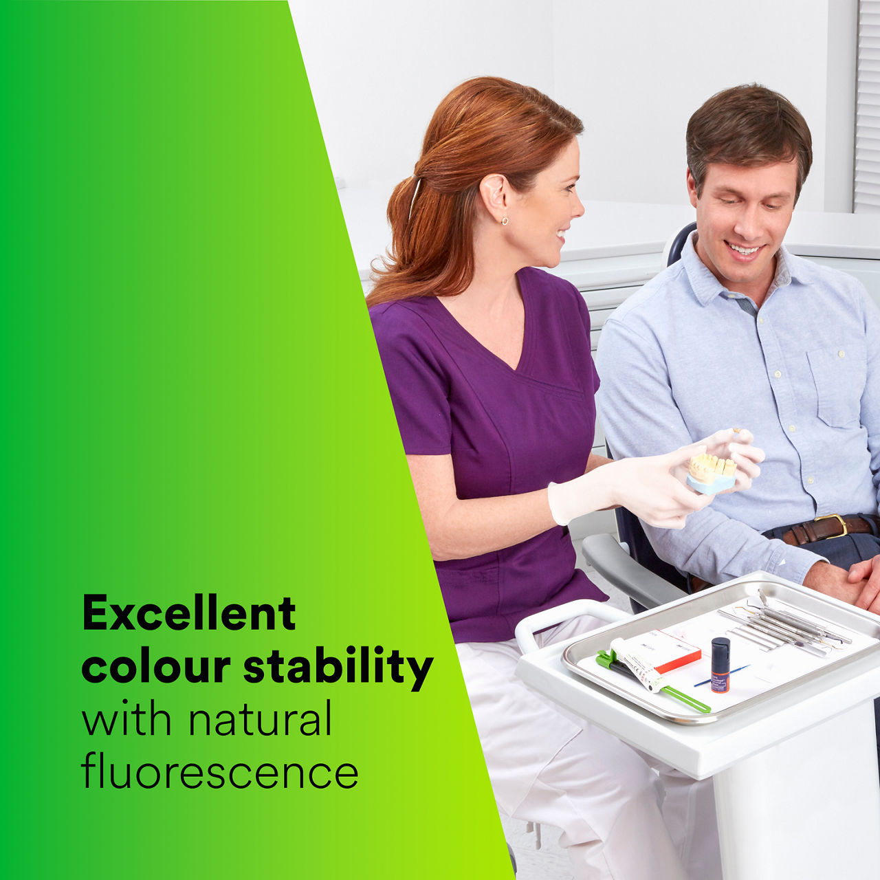 (5) RelyX™ Ultimate Adhesive Resin Cement: Excellent color stability with natural fluorescence EN CA