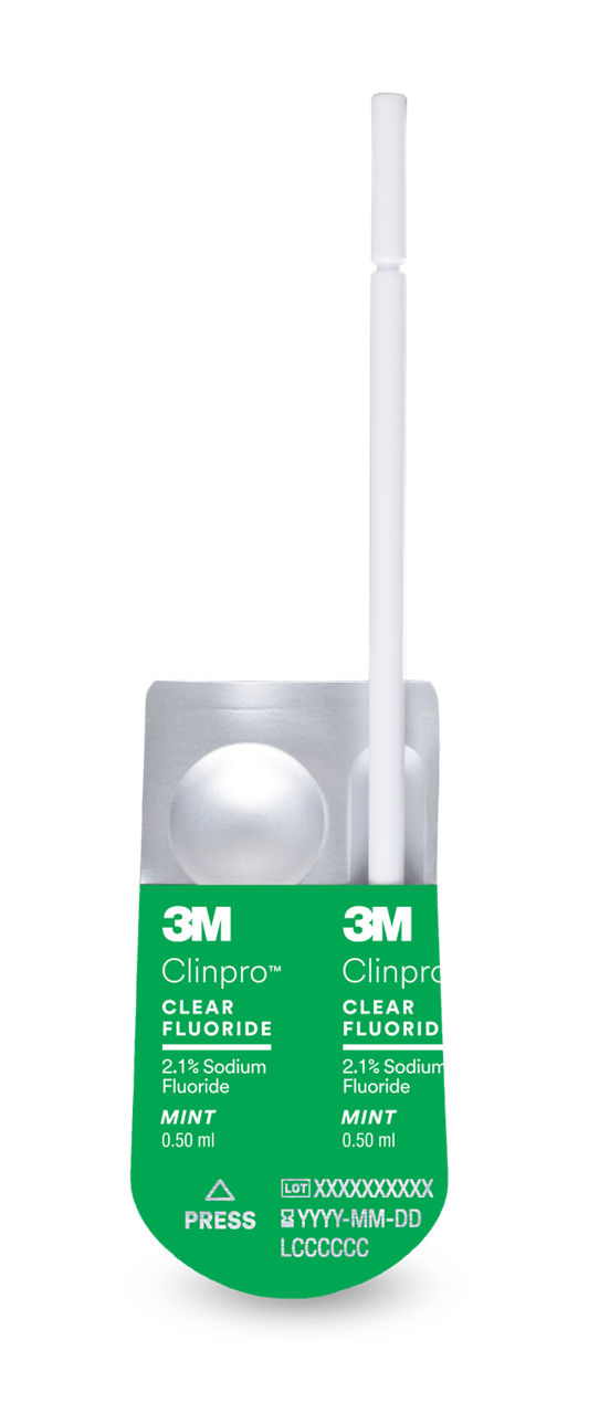 3M™ Clinpro™ Clear Fluoride Treatment, 7200M, Mint Flavor, 0.5 mL UnitDose, 50/PAC