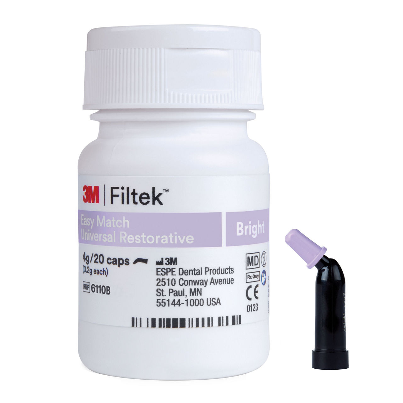 3M™ Filtek™ Easy Match Universal Restorative, 6110B, Bright, 0.2 g,Capsule, 20/BT
