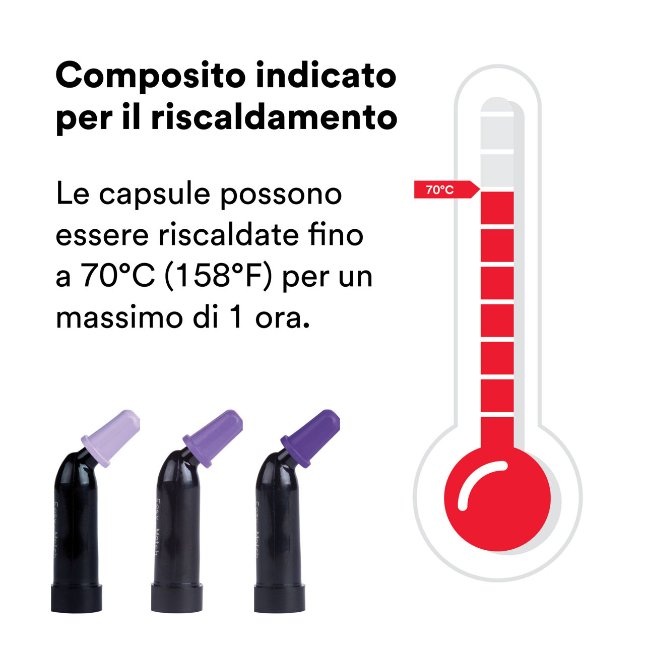 3M™ Filtek™ Easy Match Universal Restorative Capsule possono essere riscaldate  Bplus 8