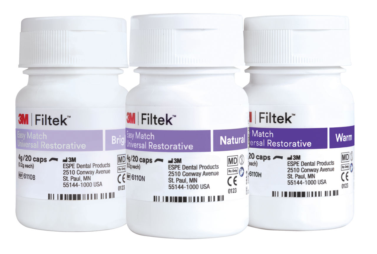3M™ Filtek™ Easy Match Universal Restorative Intro Kit, 6110K, 0.2 g,Capsule, 60/KT