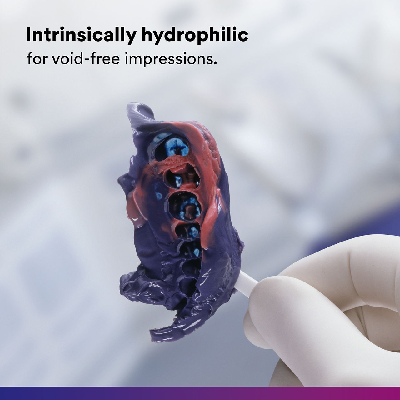 (2) Impregum Polyether Impression Material: Intrinsically hydrophillic