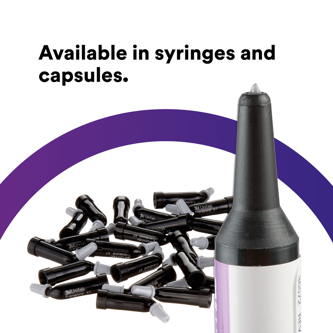 (4) Transbond Plus Color Change Adhesive: Available in syringes and capsules