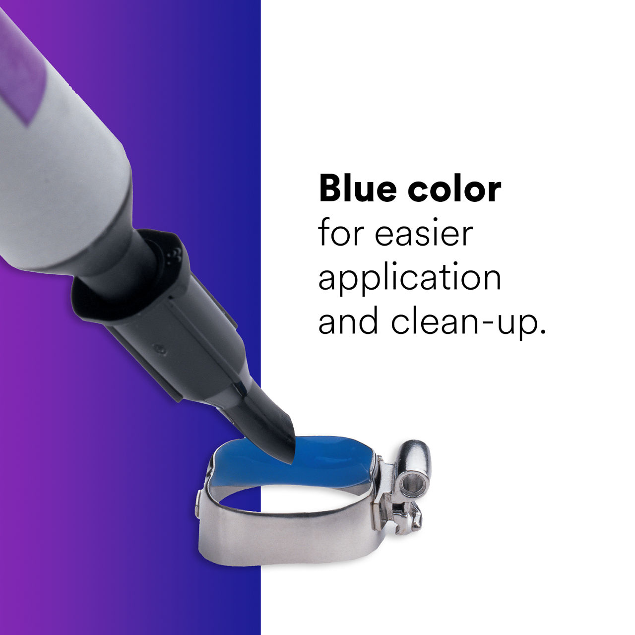 (2) Transbond Plus Light Cure Band Adhesive: Blue color for easier application and clean-up