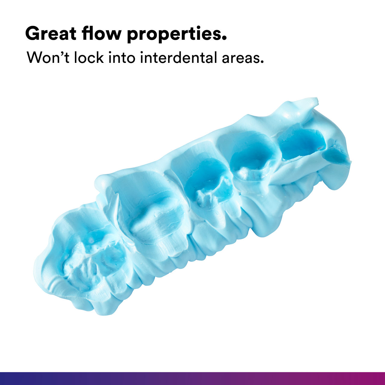 (2) Imprint 4 VPS Bite Registration Material: Great flow properties.