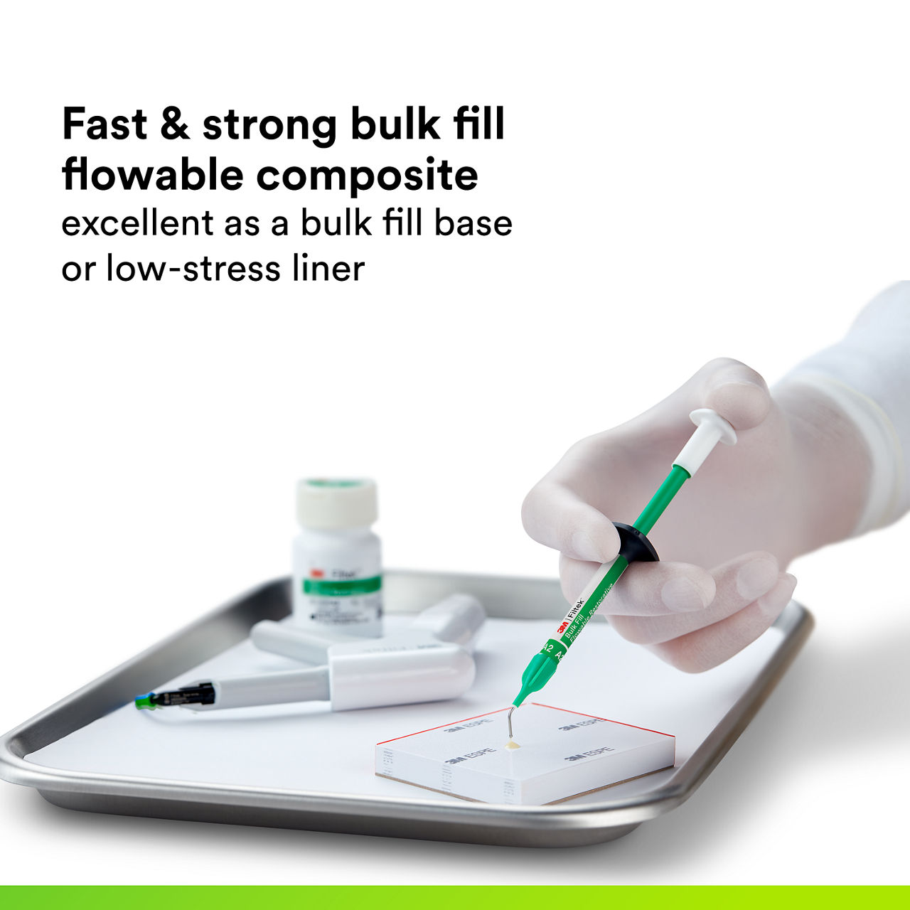 (1) 3M™ Filtek™ Bulk Fill Flowable Restorative Capsule: Fast & strong bulk fill flowable composite