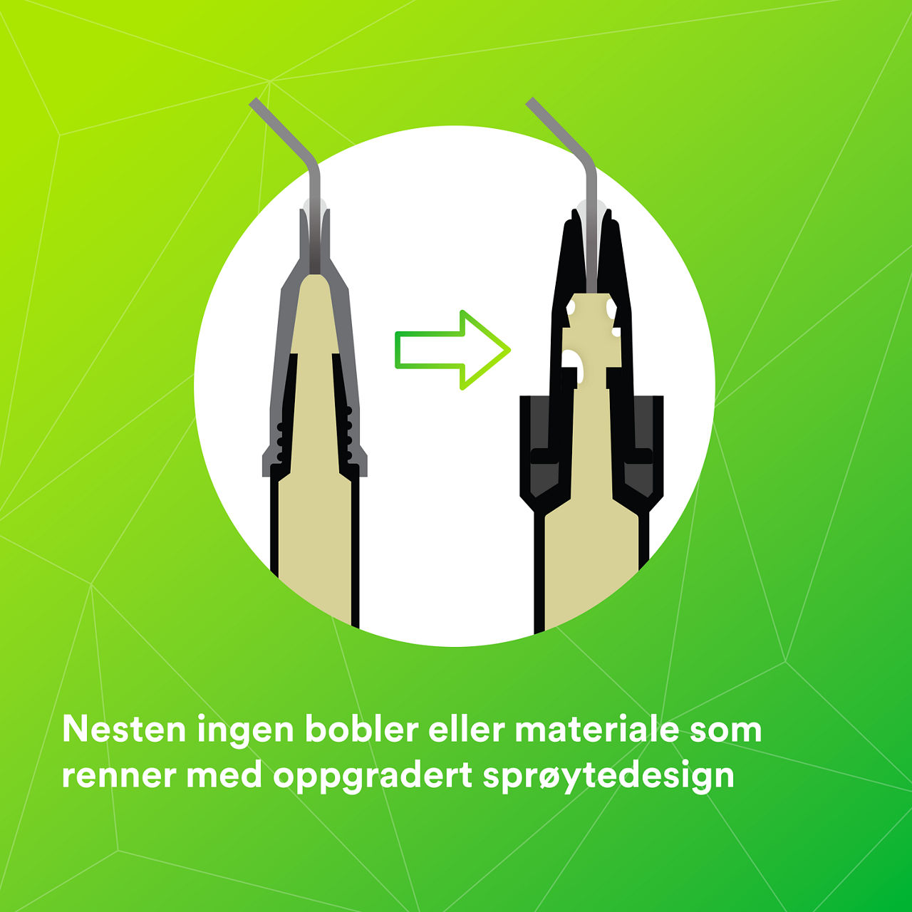 (2) 3M™ Filtek™ Bulk Fill Flowable restaureringssprøyte: Praktisk talt ingen bobler eller "run-on"