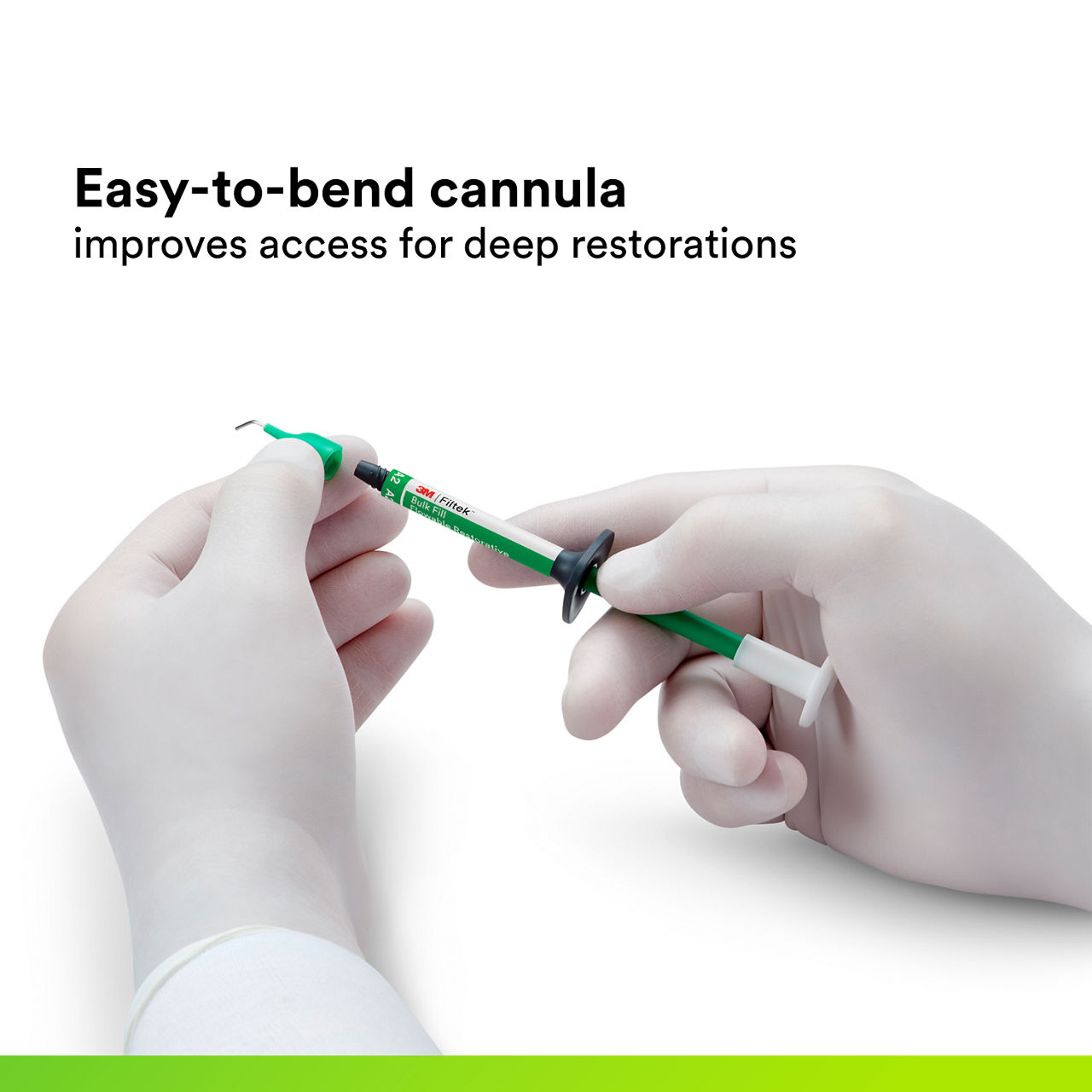 (5) 3M™ Filtek™ Bulk Fill Flowable Restorative Syringe: Easy-to-bend cannula