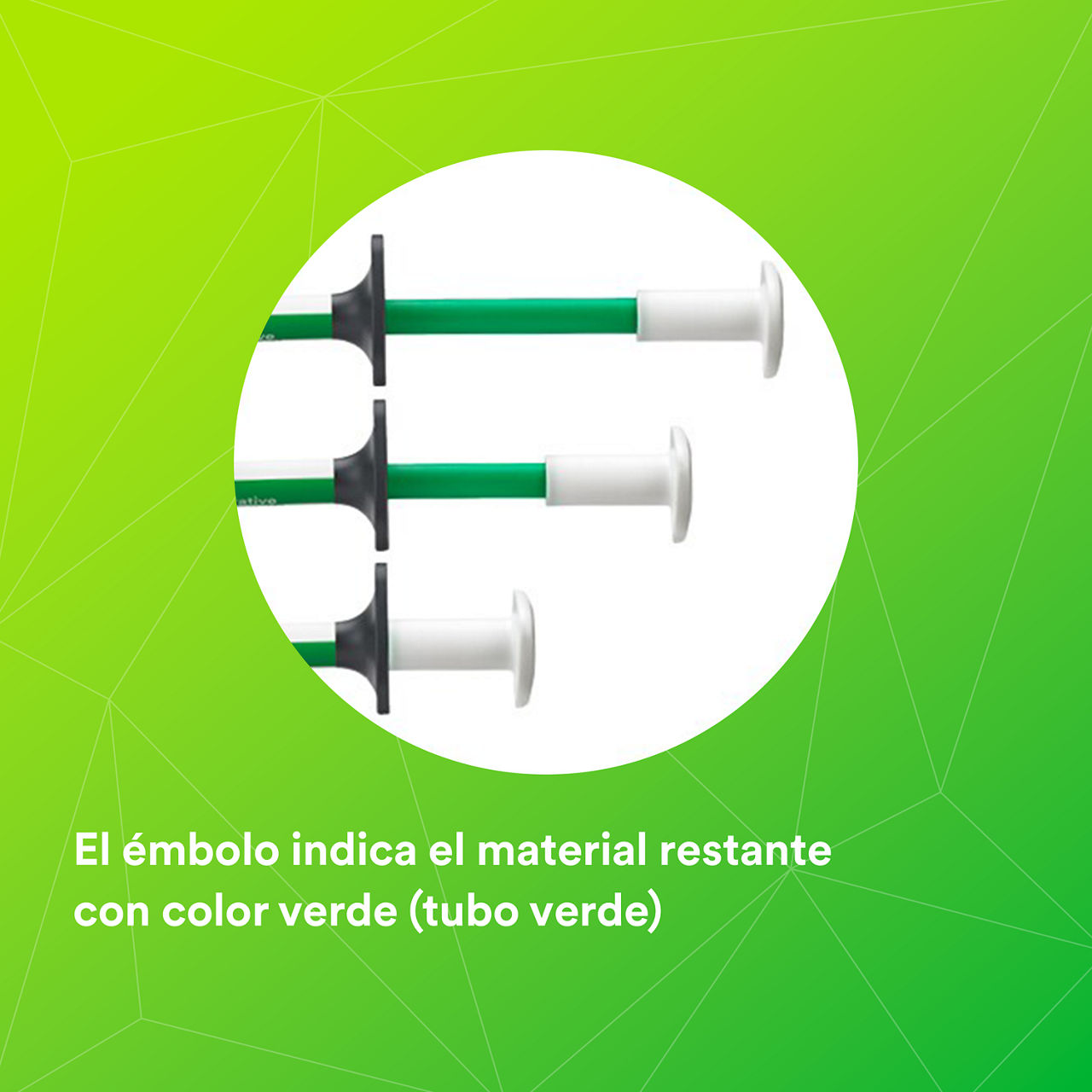 (6) Jeringa  Filtek Bulk Fill Flowable Restorative: El émbolo indica el material restante