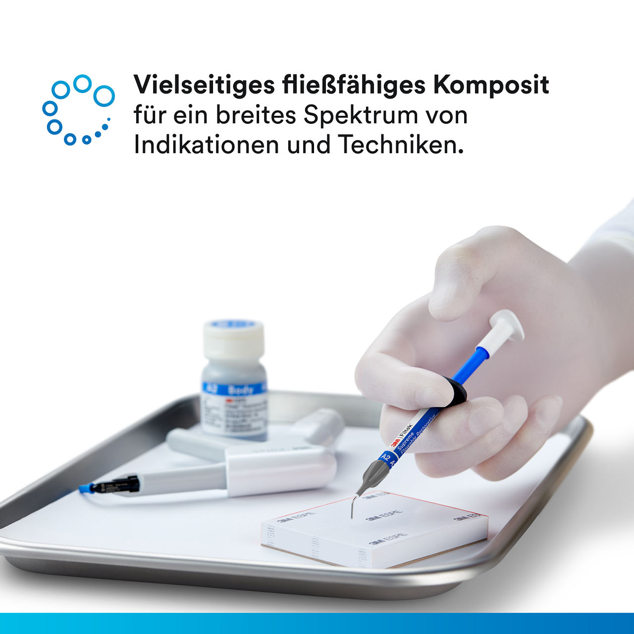 1- Filtek Supreme Flowable Syringe: Vielseitiges fließfähiges Komposit