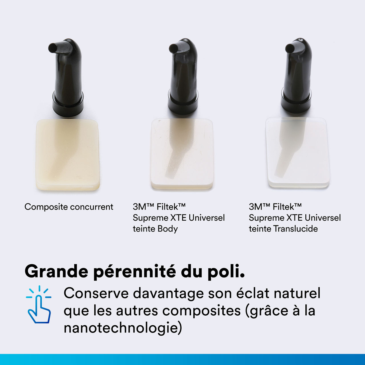 (2) Filtek Supreme XTE Universal: Superior Polish Retention