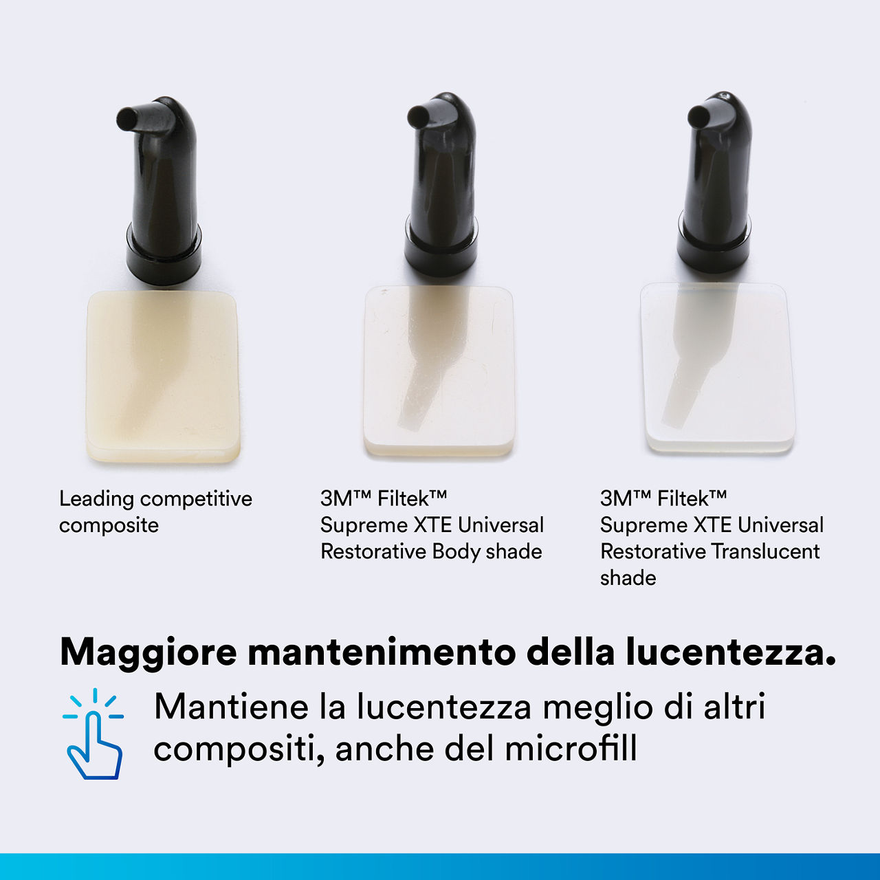 (2) Filtek Supreme XTE Universal: Superior Polish Retention