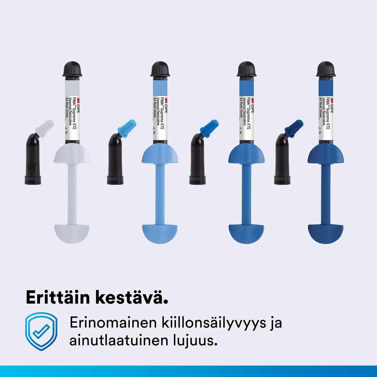 (3) Filtek Supreme XTE Universal: Filtek Filtek: Yksinkertaisesti kestävä