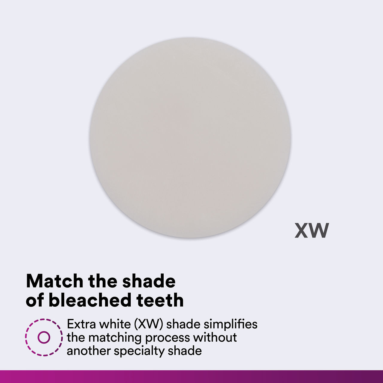 (4) Filtek Universal: Match the shade of bleached teeth