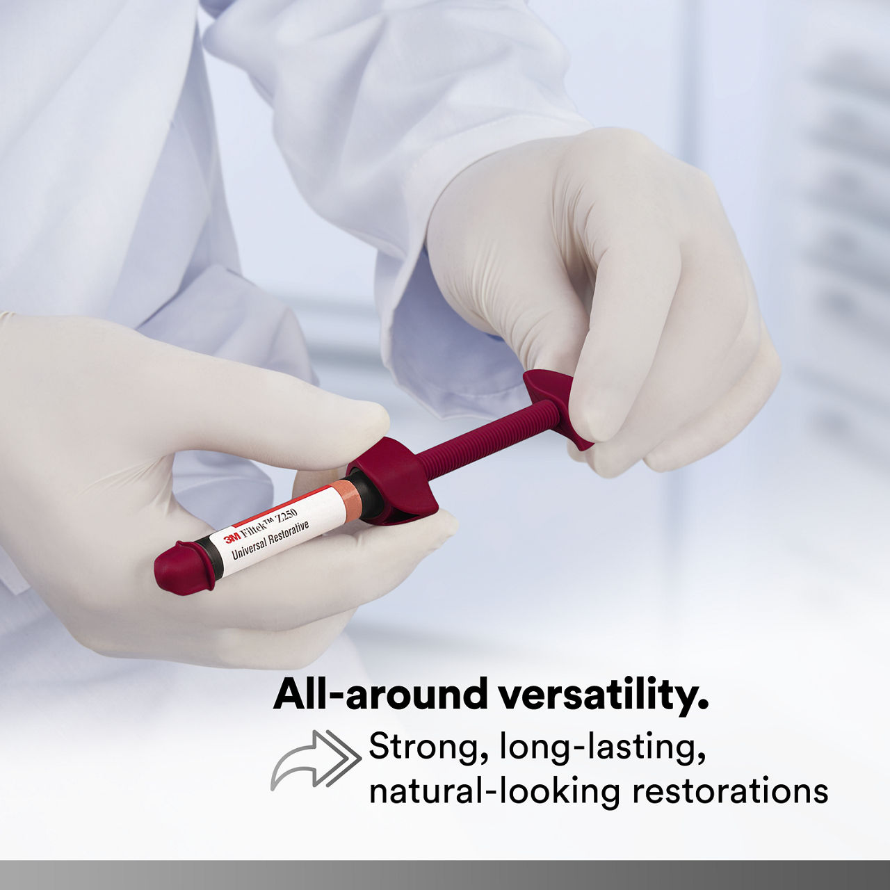 (1) Filtek Z250 Universal, Syringe: Speed and convenience