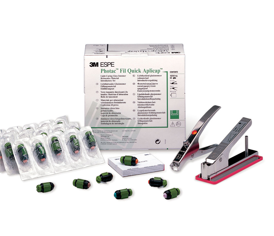 3M™ Photac™ Fil Quick Aplicap™ Matériau de restauration ciment verre ionomère photopolymérisable