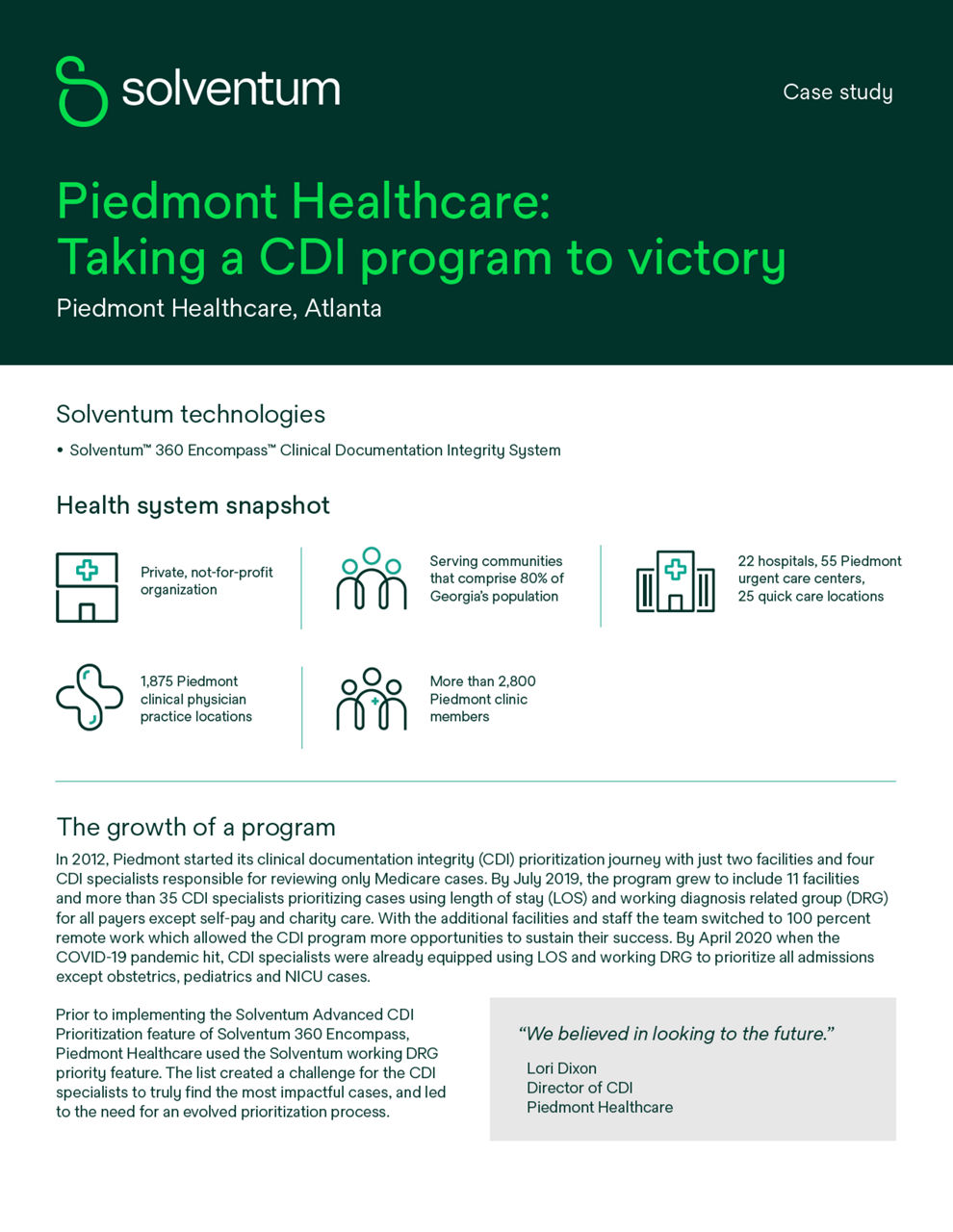 Piedmont Healthcare case study