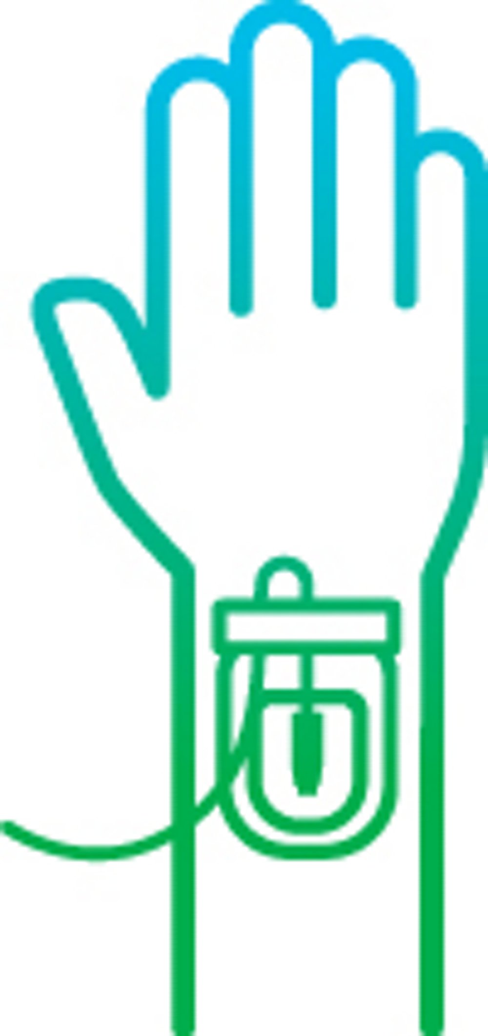 PIVC güvenli koruma mavi yeşil simgesi