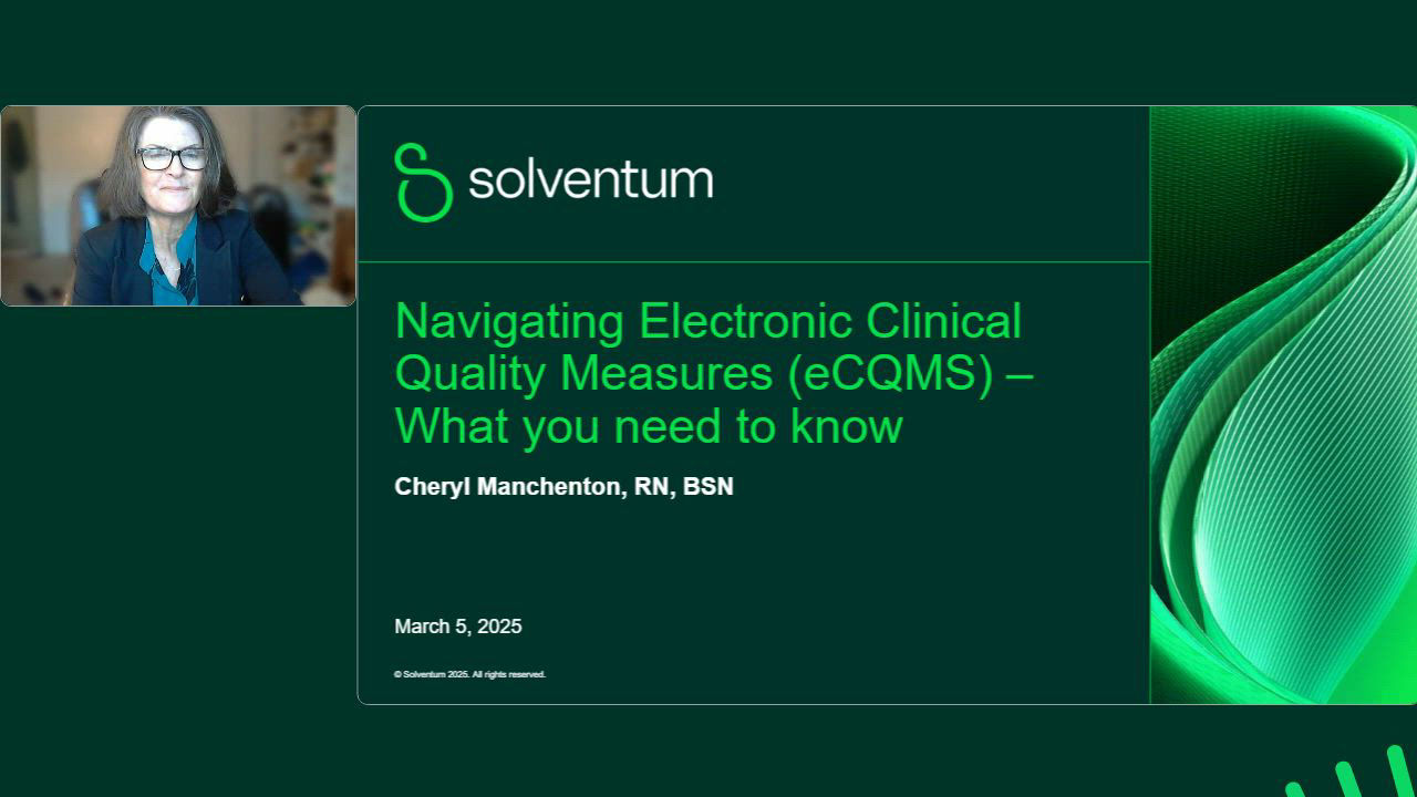 Navigating electronic clinical quality measures (eCQMS) — what you need to know