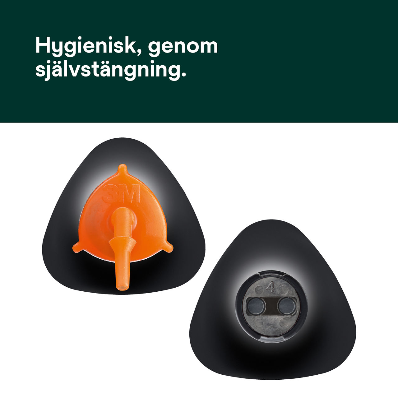 (3) RelyX™ Universal Resin Cement: Hygienisk,  genom självstängning.