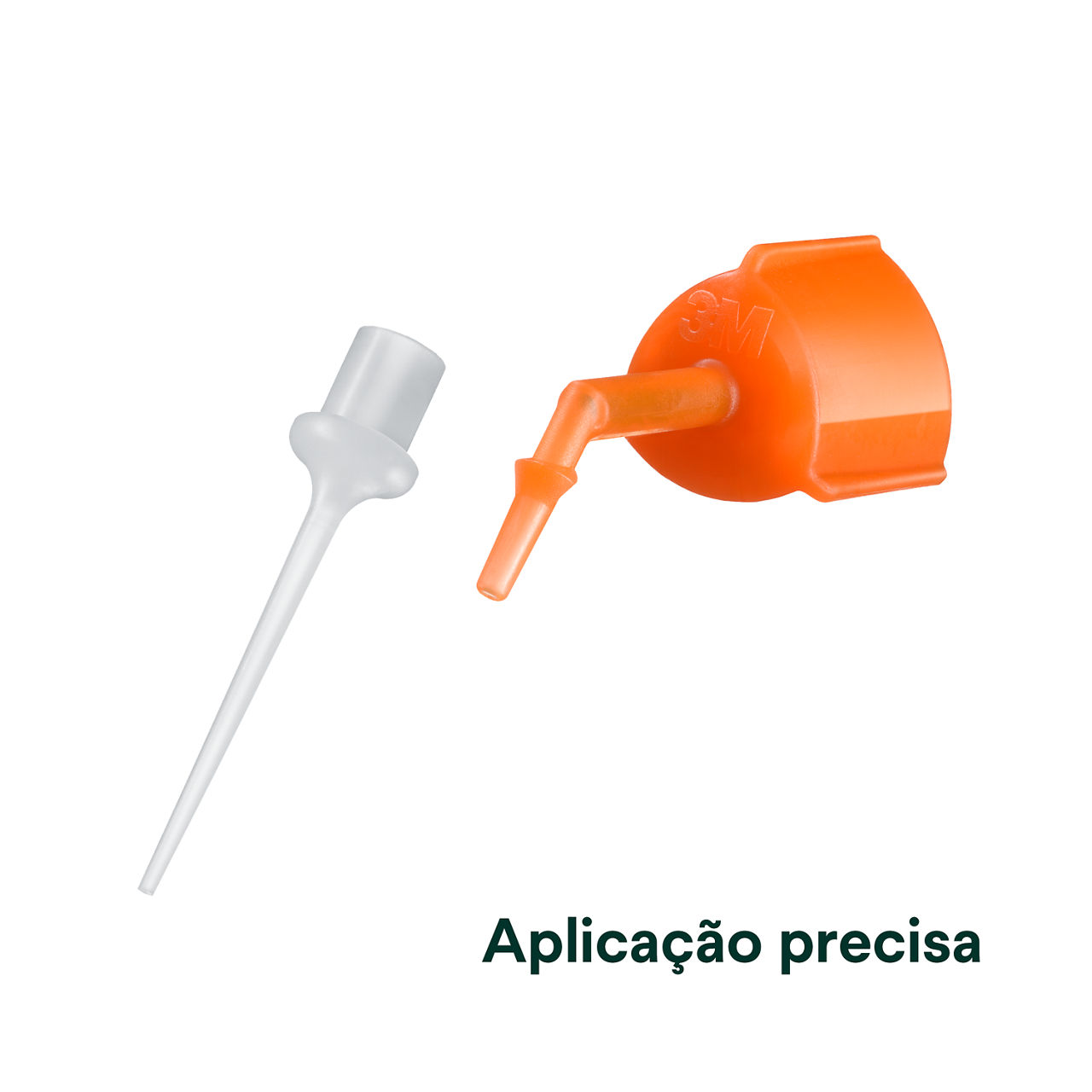 (4) Cimento de resina RelyX™ Universal cemento: Aplicação precisa.