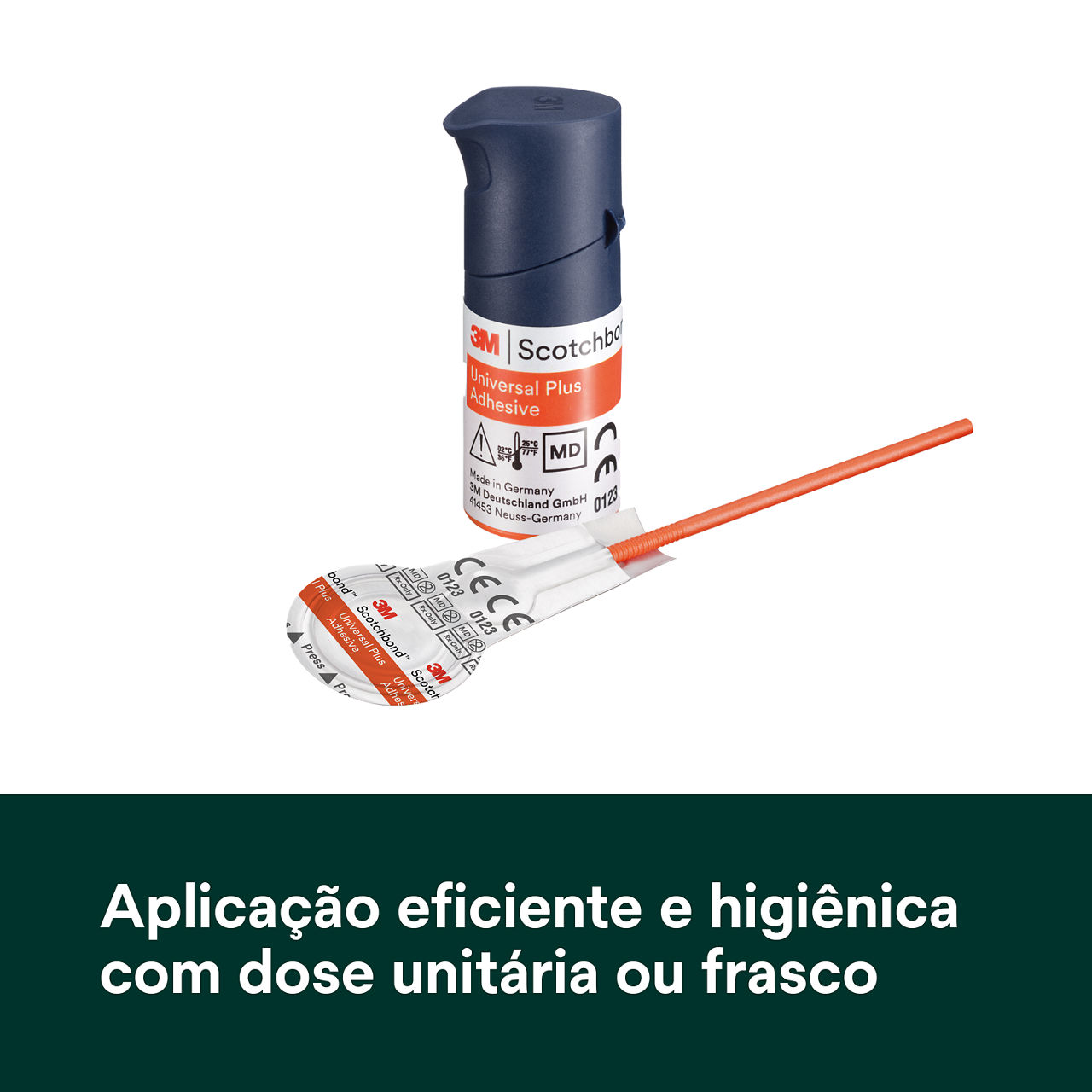 (4) Scotchbond Adesivo Universal Plus: Entrega conveniente e higiênica com dispensador de dose unitária