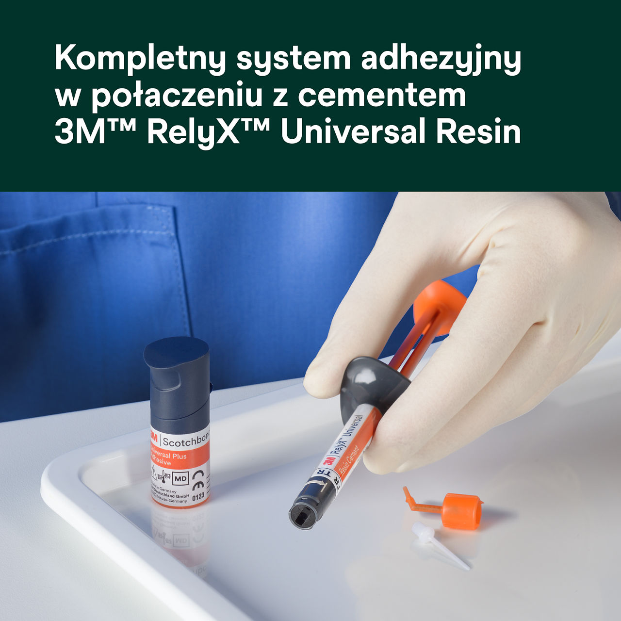 (6) ScotchBond™ Universal Adhesive Plus: Kompletny system z uniwersalnym cementem żywicznym 3M RelyX