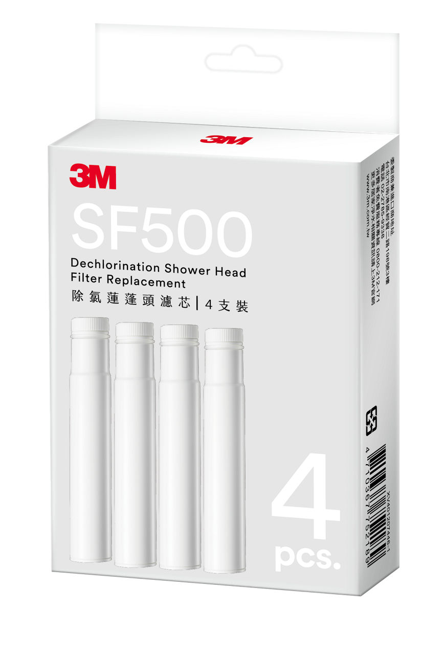 3M™ SF500 除氯蓮蓬頭替換濾心 SF500F, 四入
