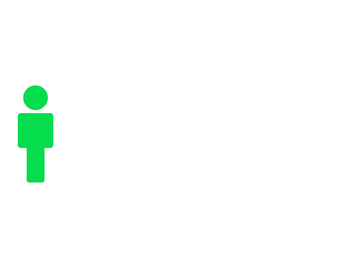 Icône illustrant une personne sur sept, vert et blanc, soins de la peau avancés, fichier png