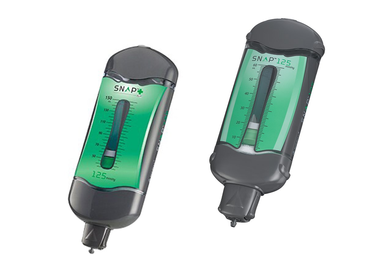 Afbeelding met Snap Therapy en Snap Plus naast elkaar