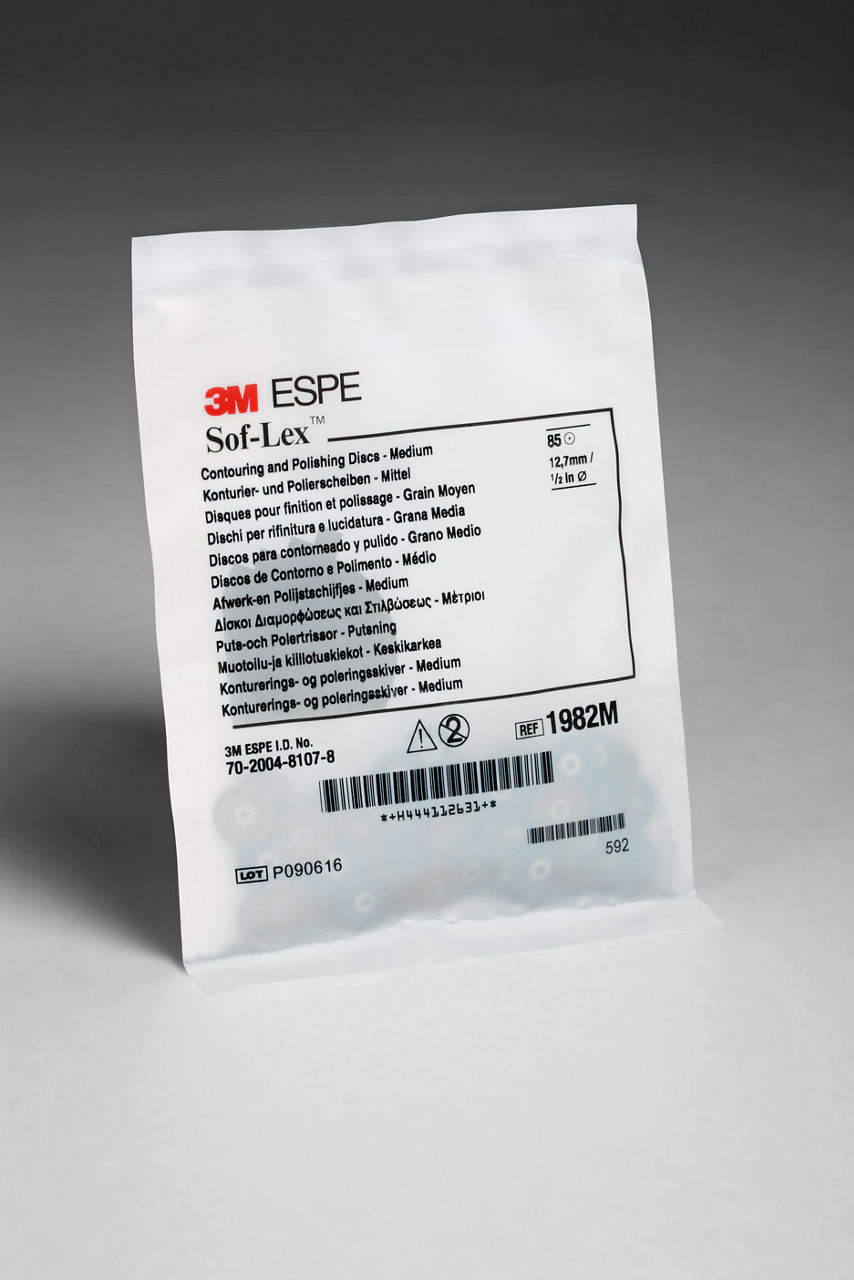 3M™ Sof-Lex™ Contouring and Polishing Discs Refill, 1/2" Diameter,Superfine, 1982SF