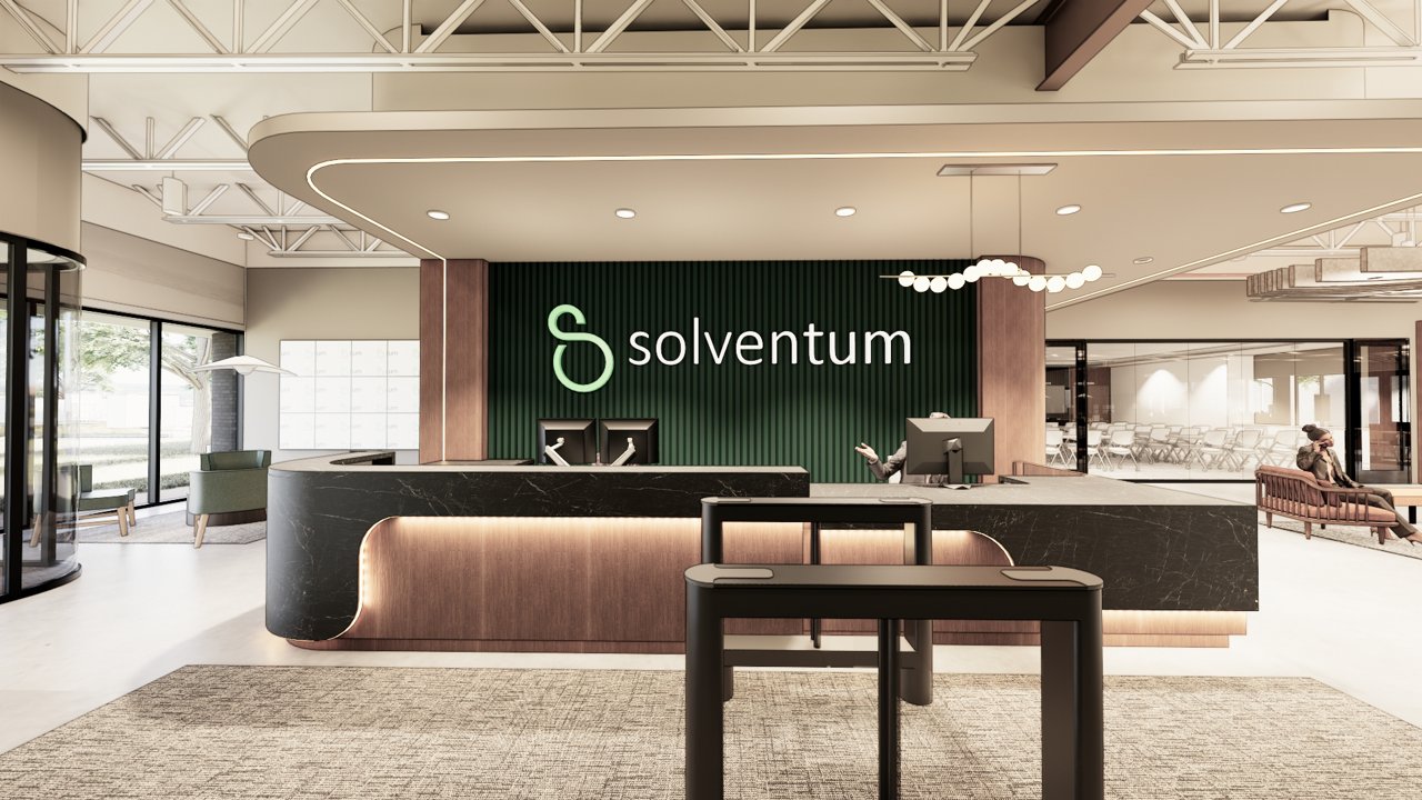 Render Of Solventum'S Eagan MN Reception Area