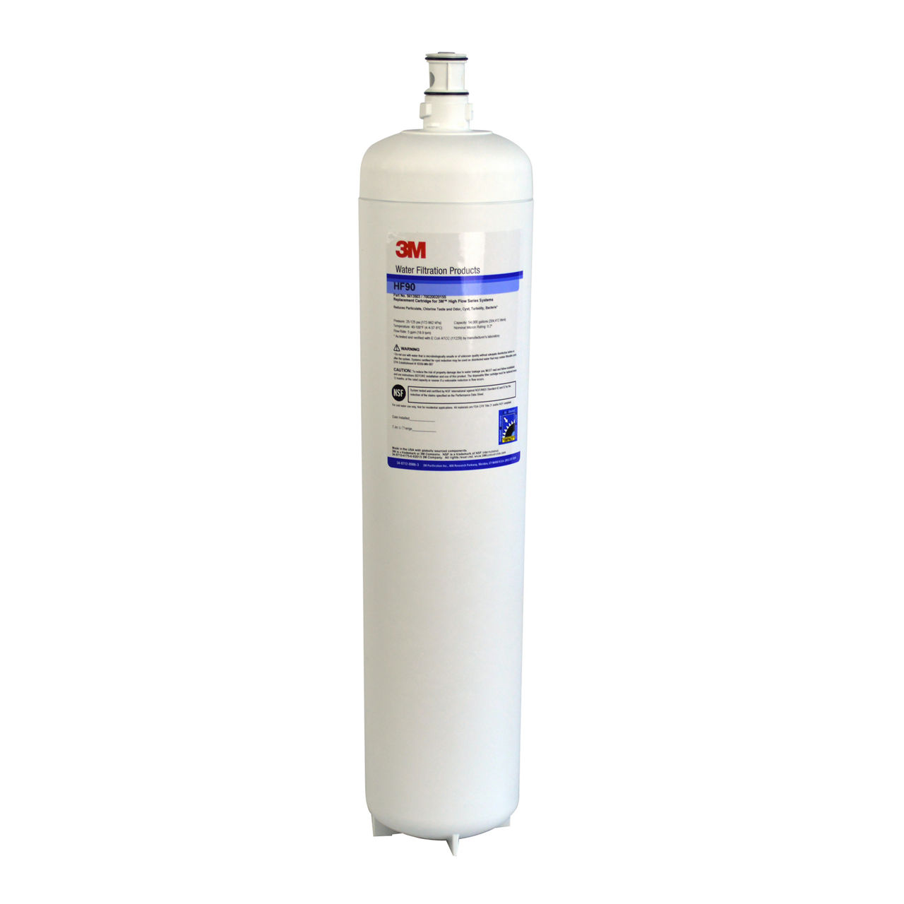 3M™ Dual Port 190 Series Water Filter Cartridge CARTPAK-DP190, 5613801,0.2 um NOM, 5 gpm, 54000 gal, 1/Case