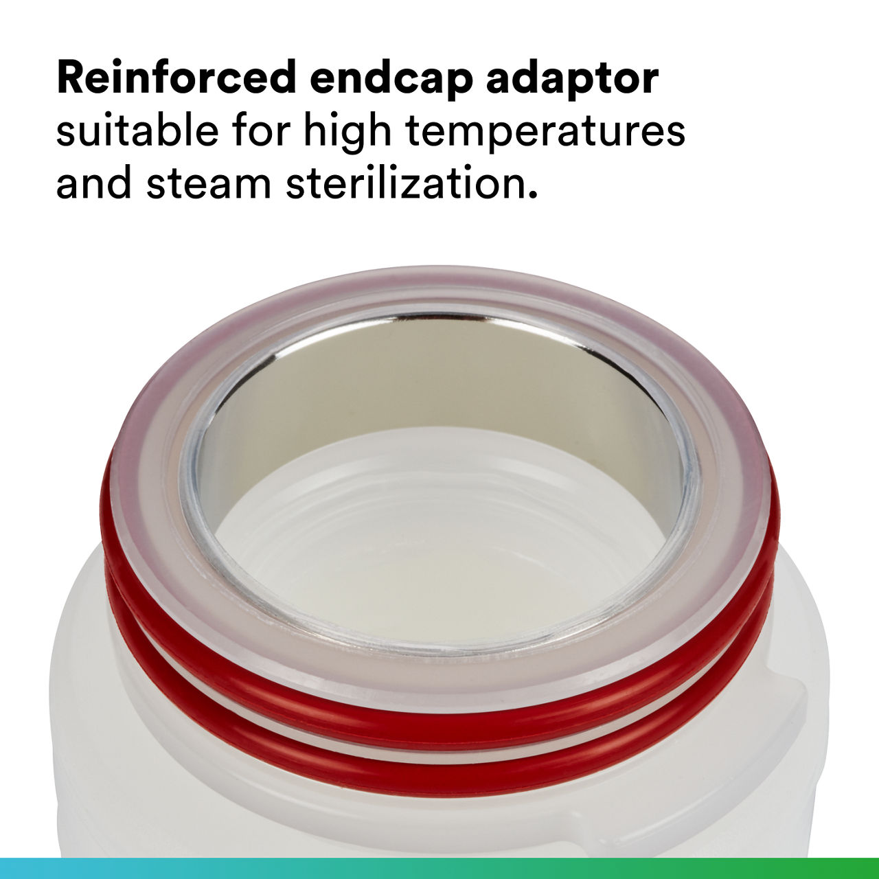 (2) LifeASSURE BFS Series Filter Cartridge: Reinforced end cap adaptor suitable for high tempertures