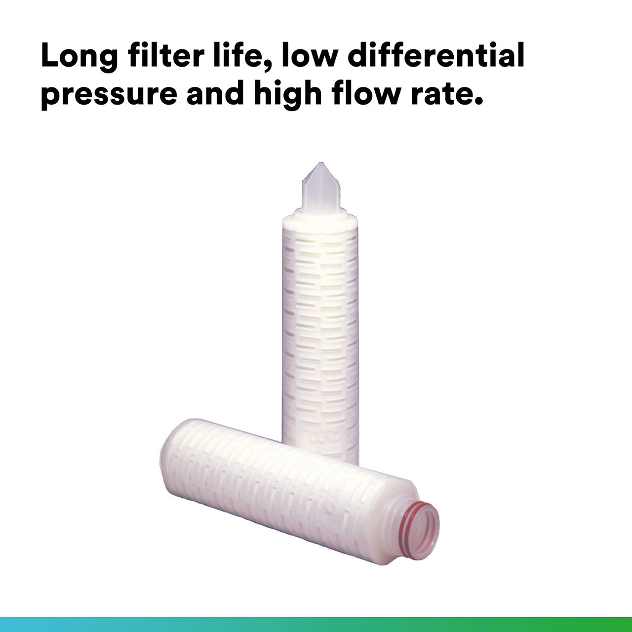 (3) LifeASSURE BFS Series Filter Cartridge: Long filter life, low differential pressure