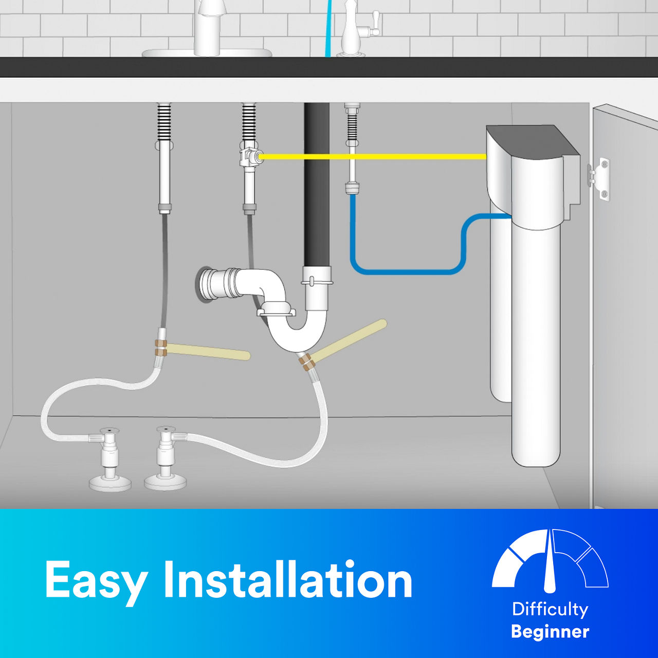 4 - Aqua-Pure™ AP-DWS1000: Easy installation