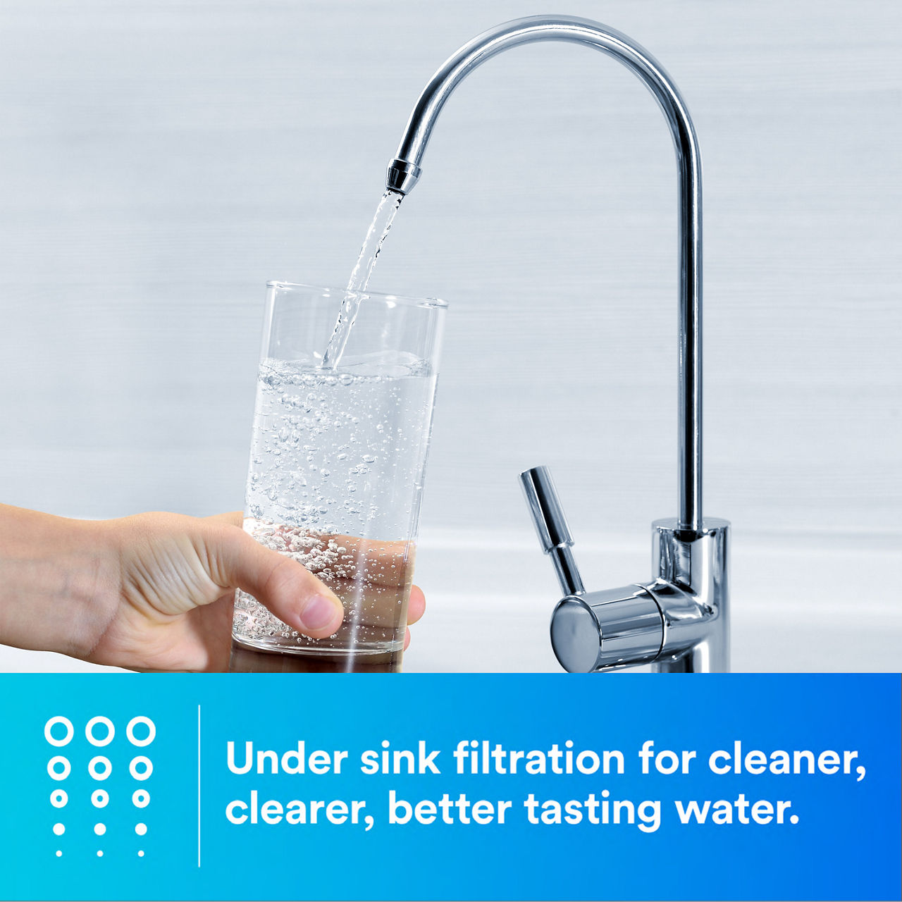 1 - Dedicated Faucet Water Filter: under sink filtration for cleaner, clearer, better tasting water