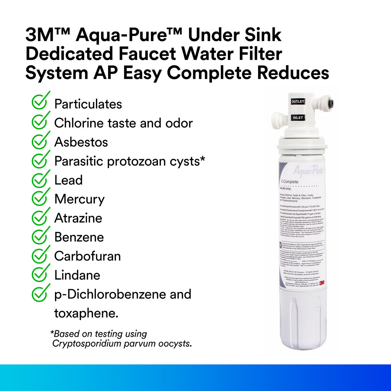 2 - Dedicated Faucet Water Filter: 3M Aqua-Pure™ Under Sink Dedicated Faucet Water Filter System