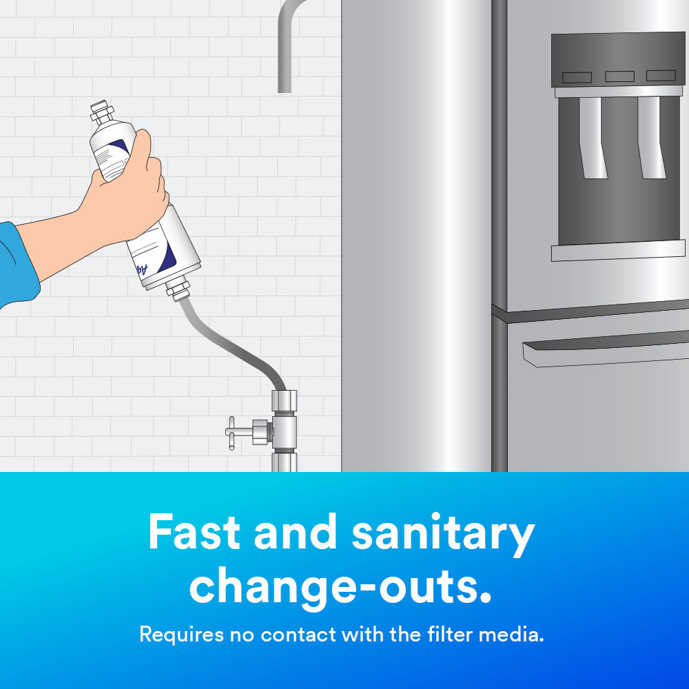 7 - Aqua-Pure™ AP717, 5560222: Fast and sanitary change-outs